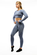 Pure Series Long Sleeve Crop Top - DELTA Fitness Apparel